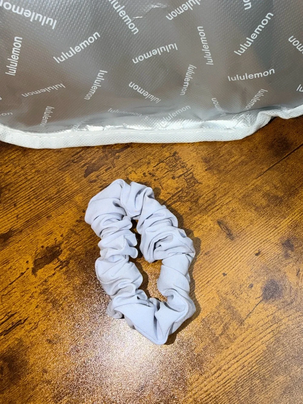 Lululemon Uplifting Scrunchie in Daydream Light Blue
